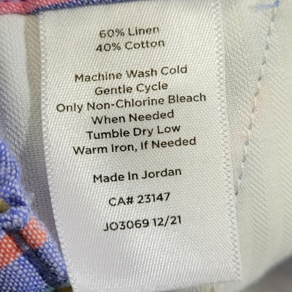 Talbots Tie Waist Shorts in Sunshine Stripe Size 6 NWT - Picture 10 of 14